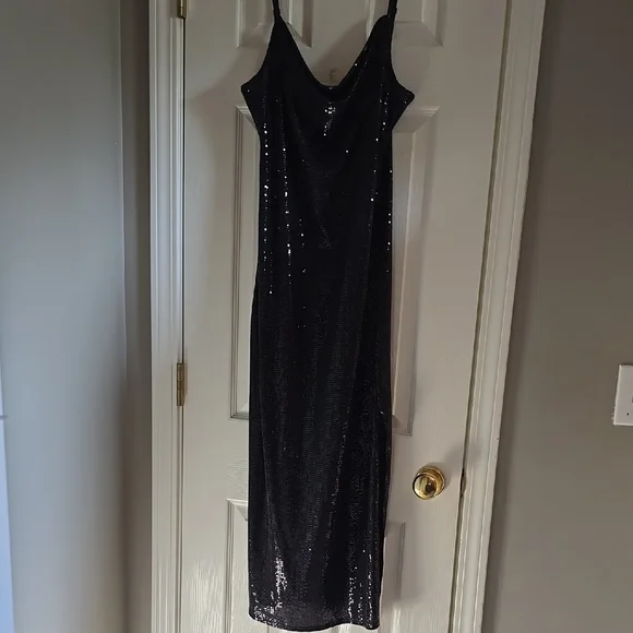 bebe black sequin dress Bebe Short Party Dress 703778 Black / XSmall